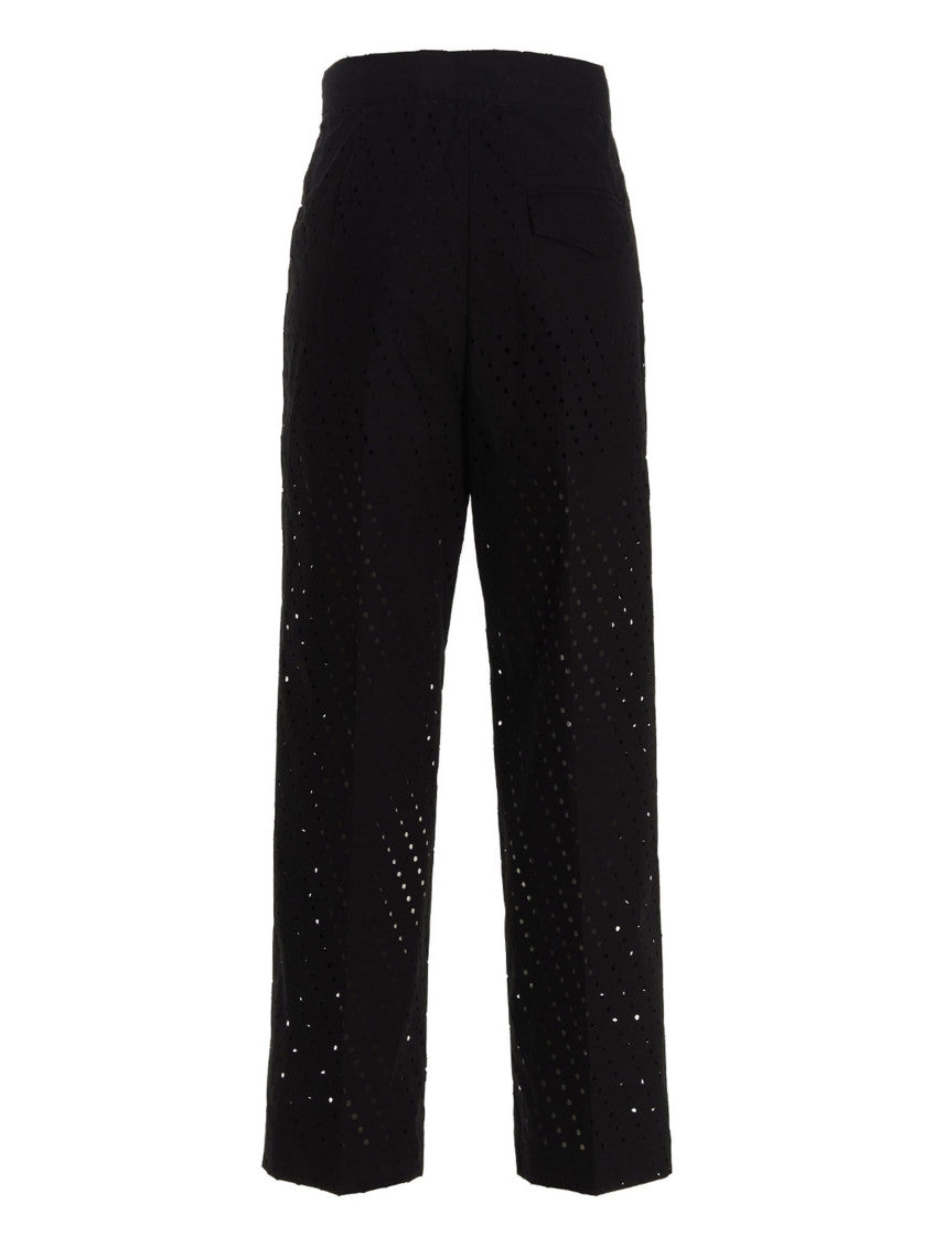 Black Relaxed Pleated Pant 2