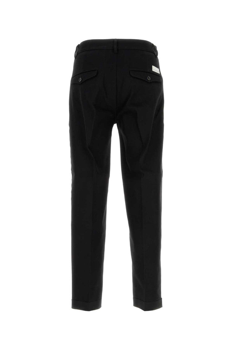 Black Flat Front Trousers 2