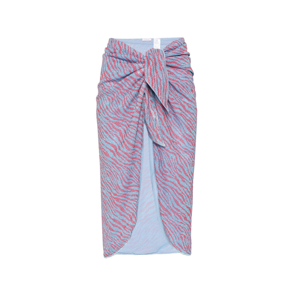 Blue Animal Print Swimwear 1