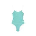 Blue Solid Swimwear 1