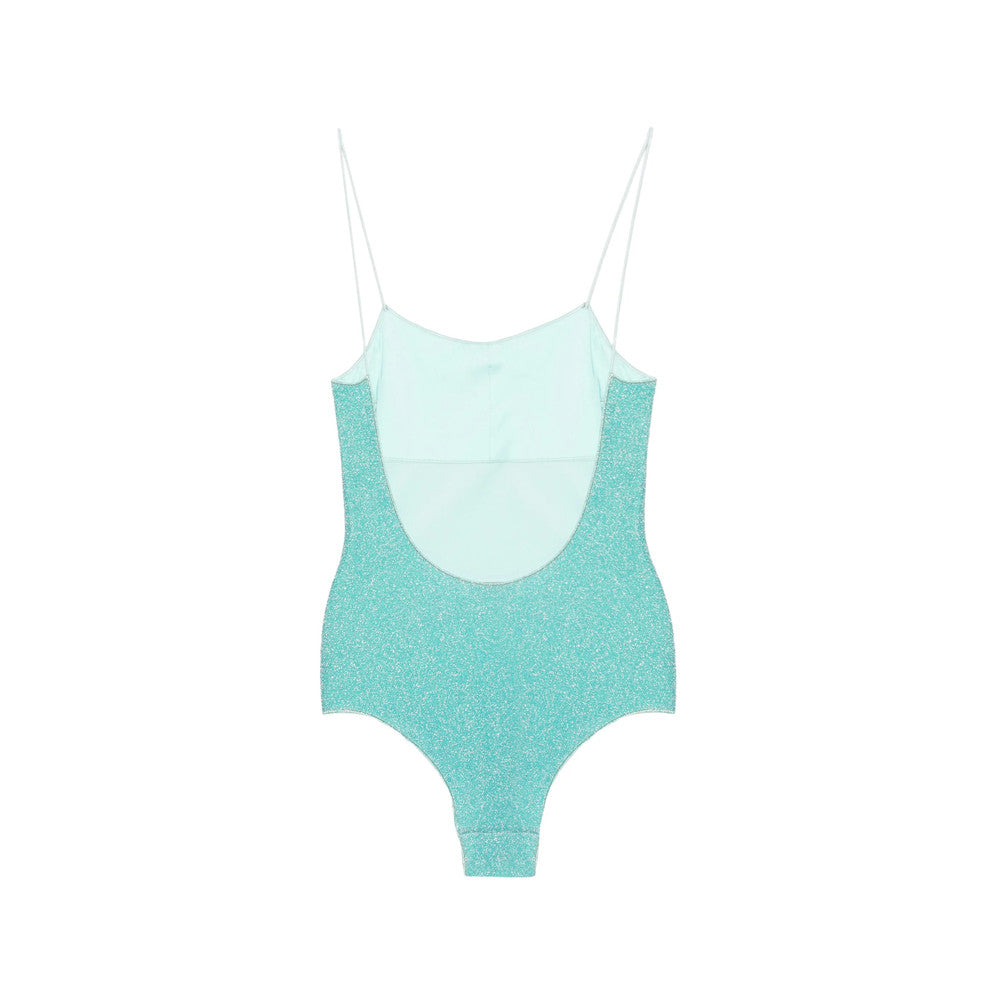 Blue Solid Swimwear 2