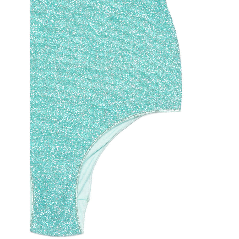 Blue Solid Swimwear 3