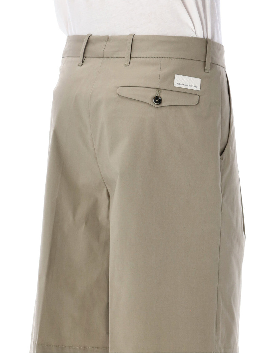 Olive Solid Bermuda Shorts 3