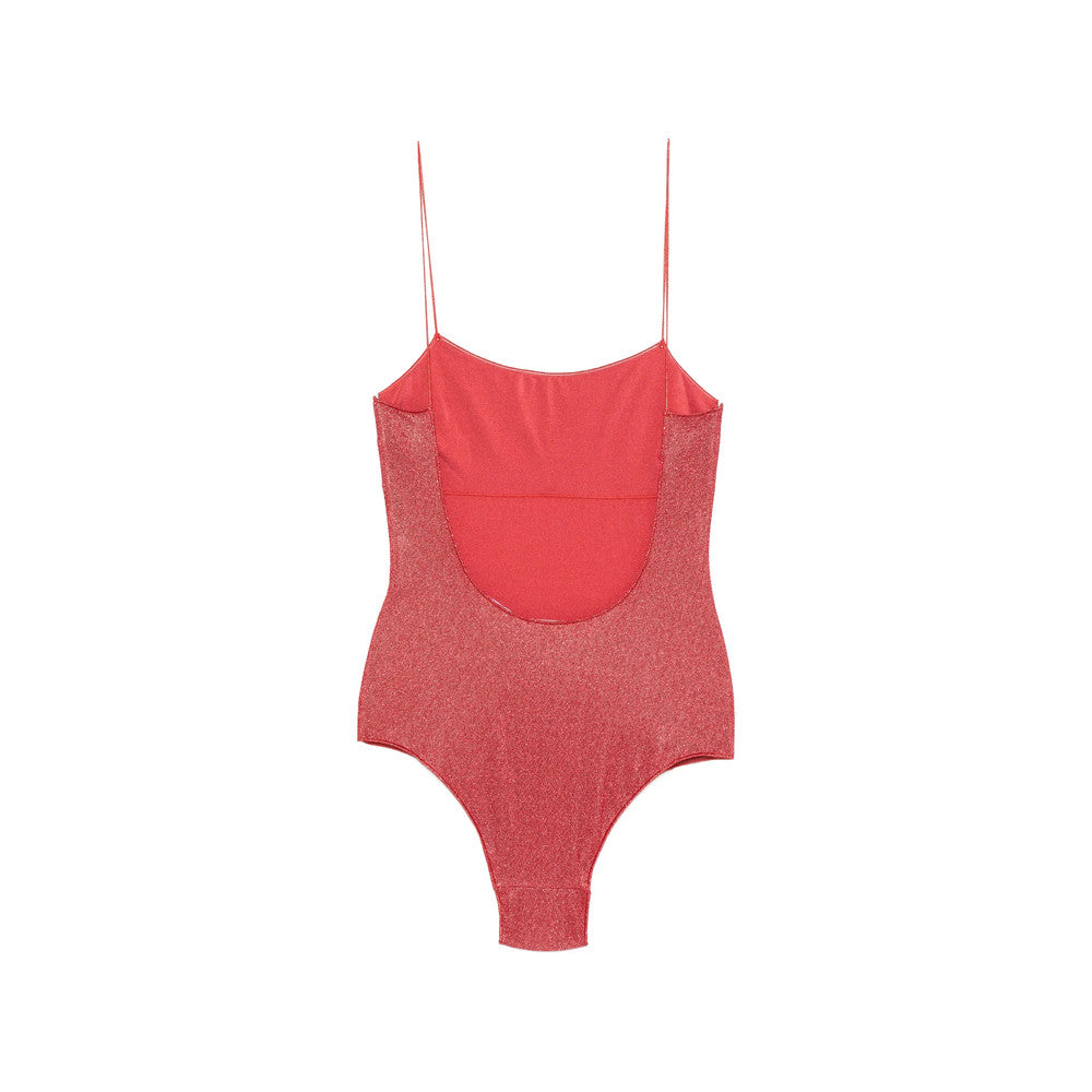 Red Solid Swimwear 2
