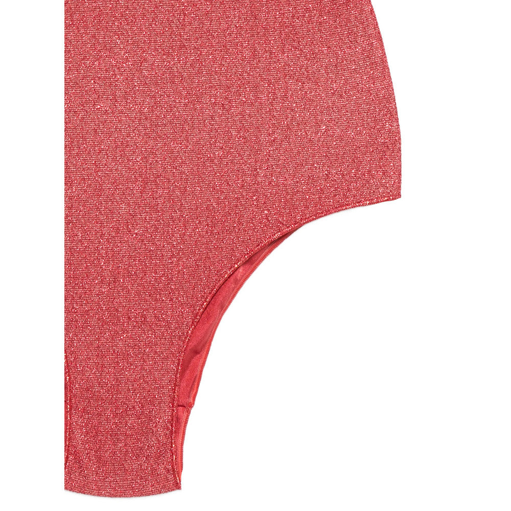 Red Solid Swimwear 3