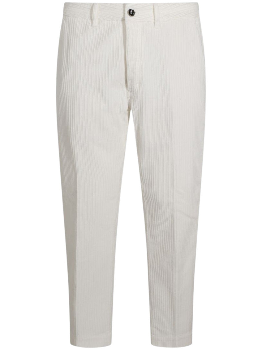 Light Beige Corduroy Trousers 1