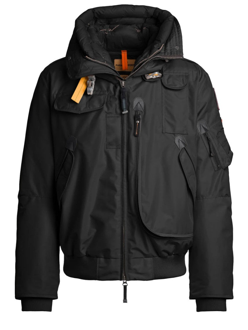 Black Solid Hood Jacket 1