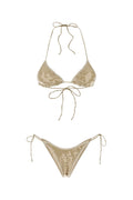 Beige Embellished Swimwear 1