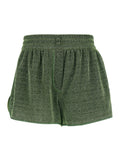 Green Textured Shorts 1