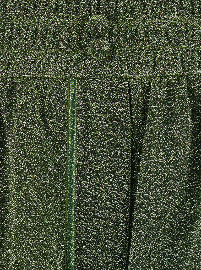 Green Textured Shorts 3