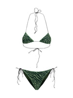 Green Textured Swimwear 1