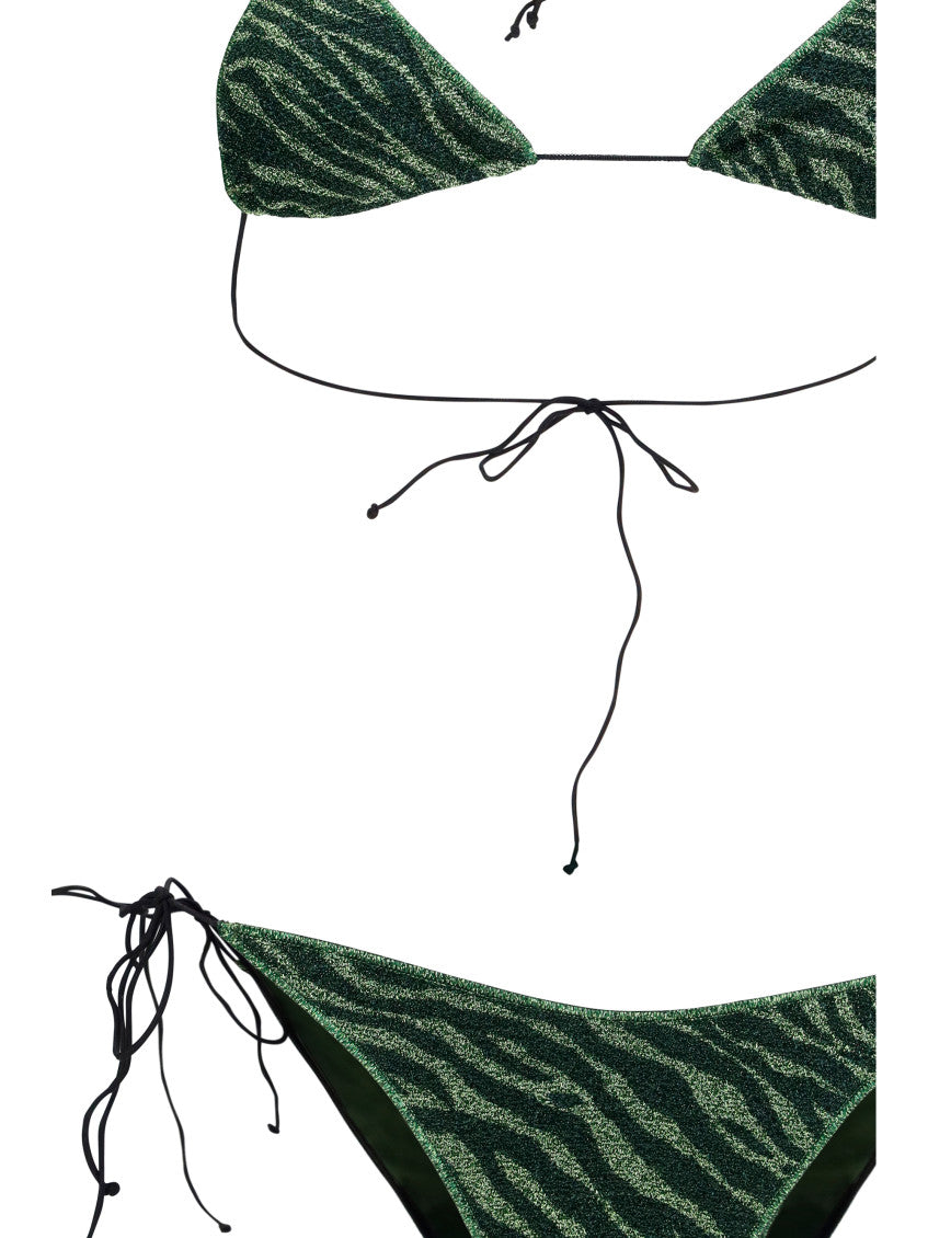 Green Textured Swimwear 3