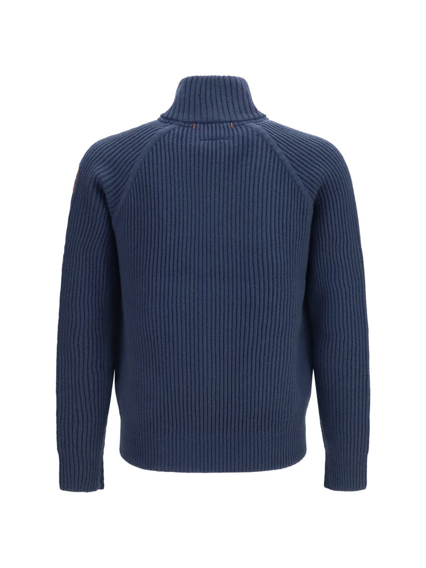 Navy Blue Zip Up Cardigan 2