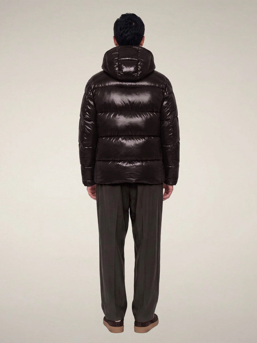 Dark Brown Quilted Jacket 3