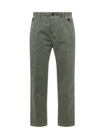 Green Straight Chino Trousers 1