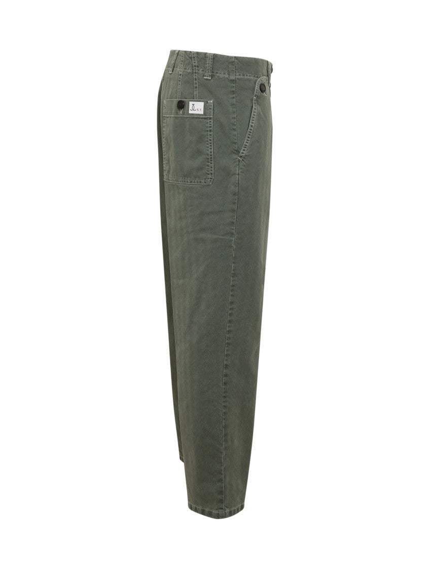 Green Straight Chino Trousers 3