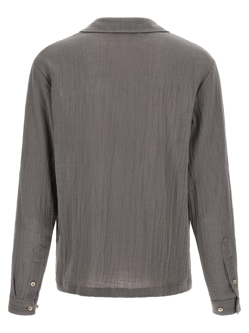 Grey Relaxed Textured Shirt 2