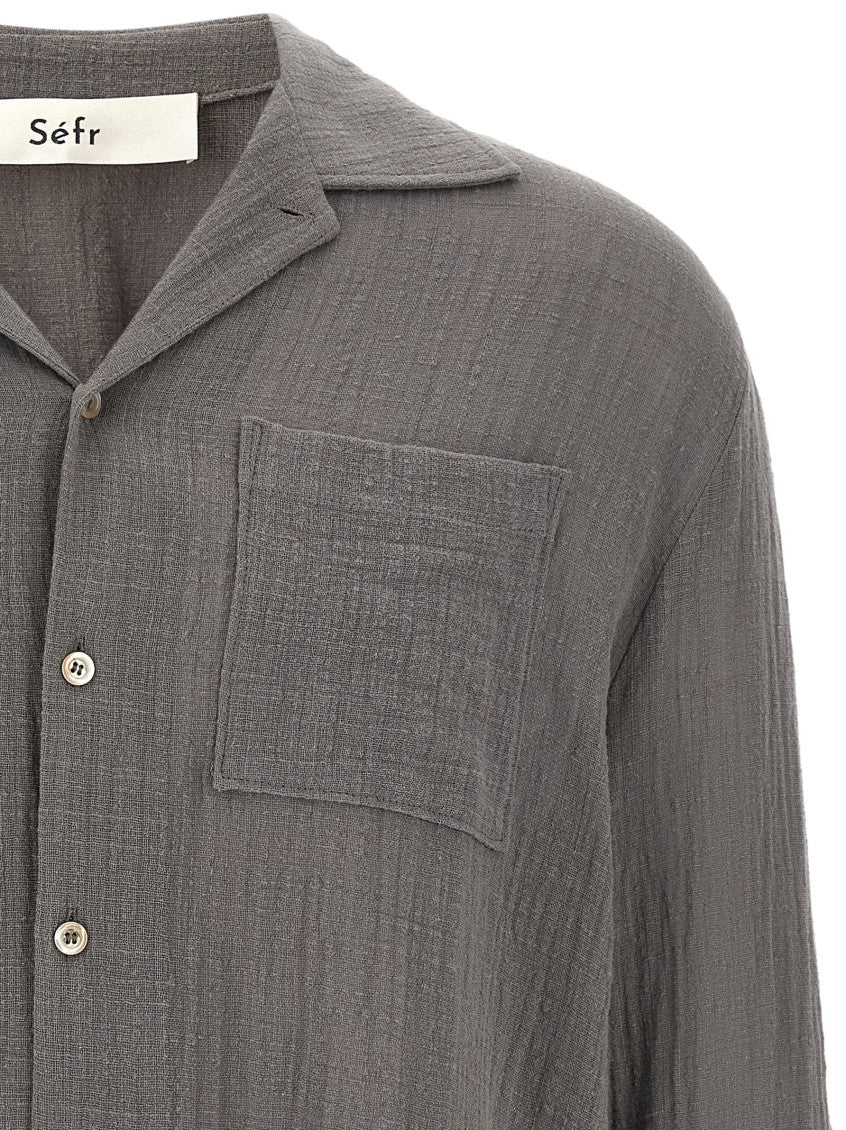 Grey Relaxed Textured Shirt 3