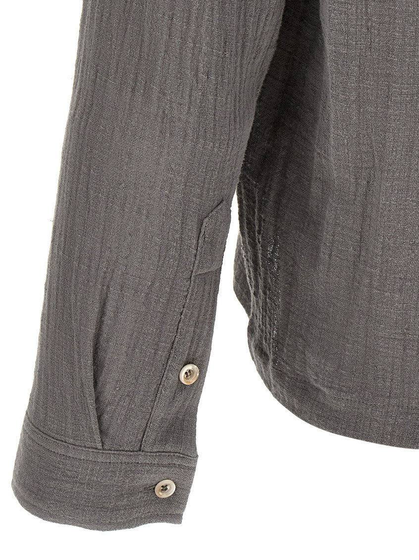 Grey Relaxed Textured Shirt 4