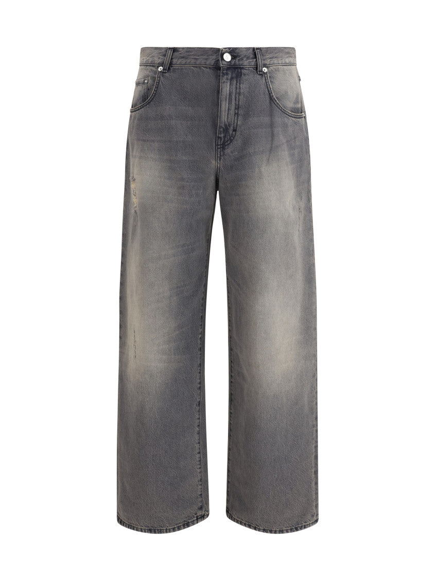 Black Mid Rise Jeans 1