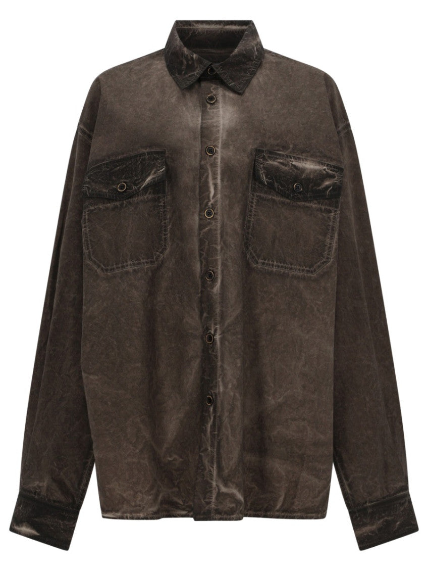 Brown Oversized Shirt 1