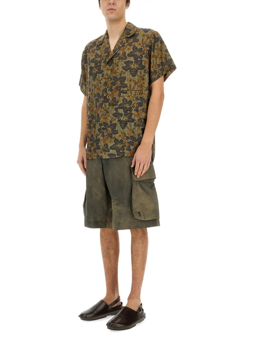Green Floral Print Shirt 2