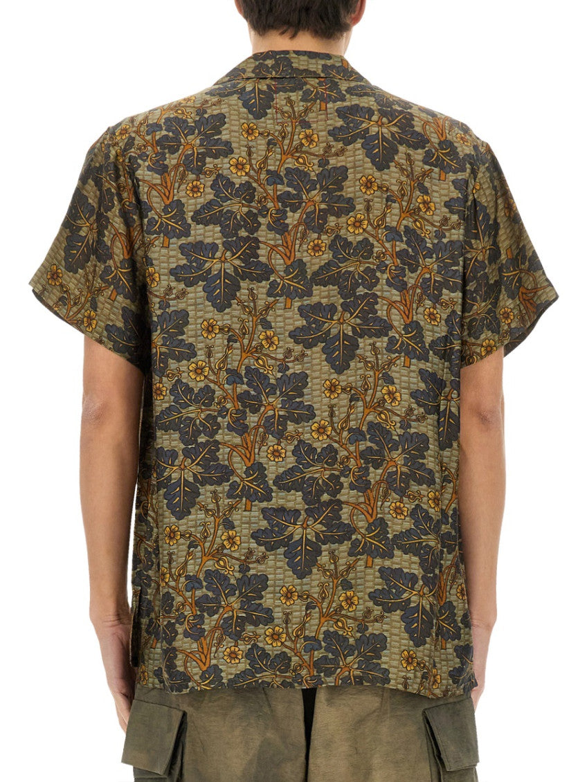Green Floral Print Shirt 3