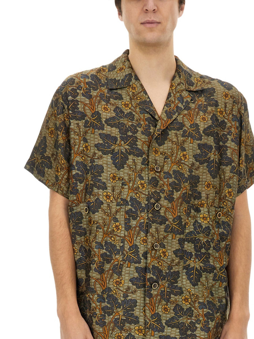 Green Floral Print Shirt 4