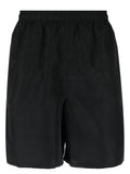 Black Solid Swim Shorts 1