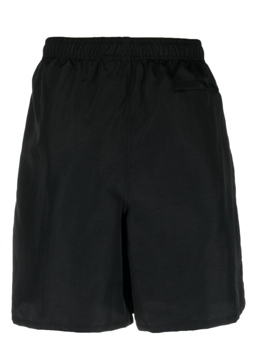 Black Solid Swim Shorts 2