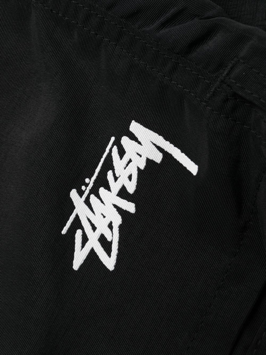 Black Solid Swim Shorts 3