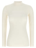 White Knitted Turtle Neck Sweater 1