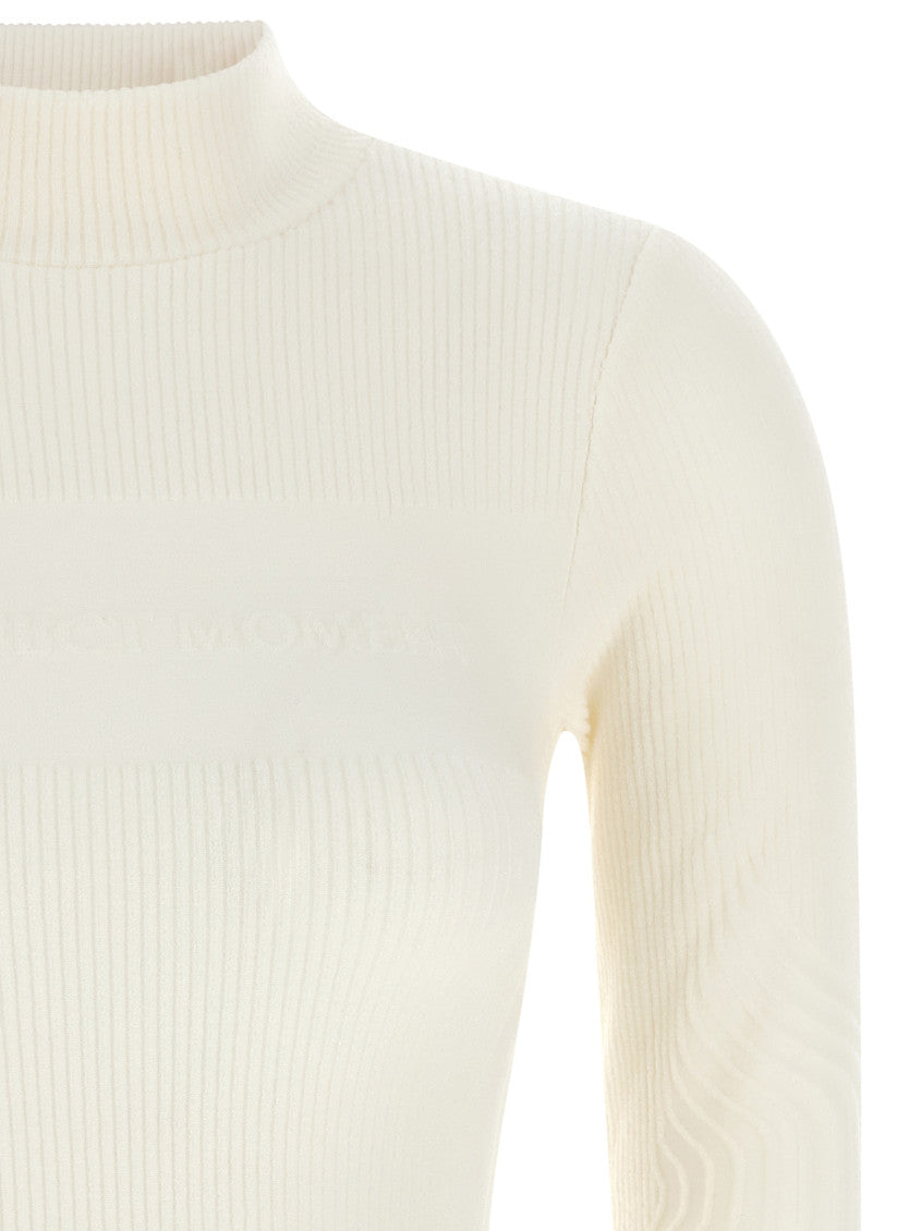 White Knitted Turtle Neck Sweater 3