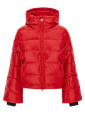 Red Quilted Hood Jacket 1