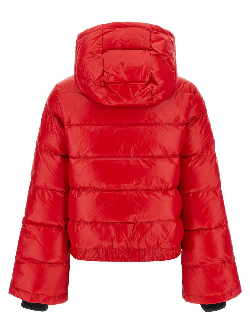 Red Quilted Hood Jacket 2