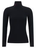 Black Solid Turtle Neck Top 1