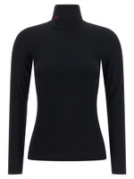 Black Solid Turtle Neck Top 1