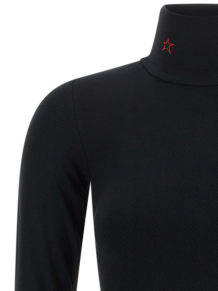 Black Solid Turtle Neck Top 3