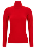 Red Knitted Turtle Neck Sweater 1