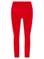 Red High Waist leggings 1