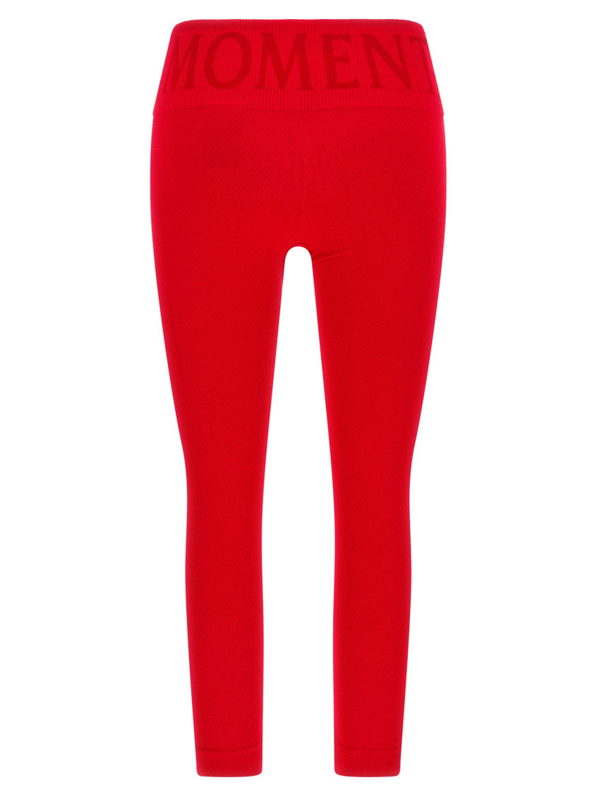 Red High Waist leggings 2