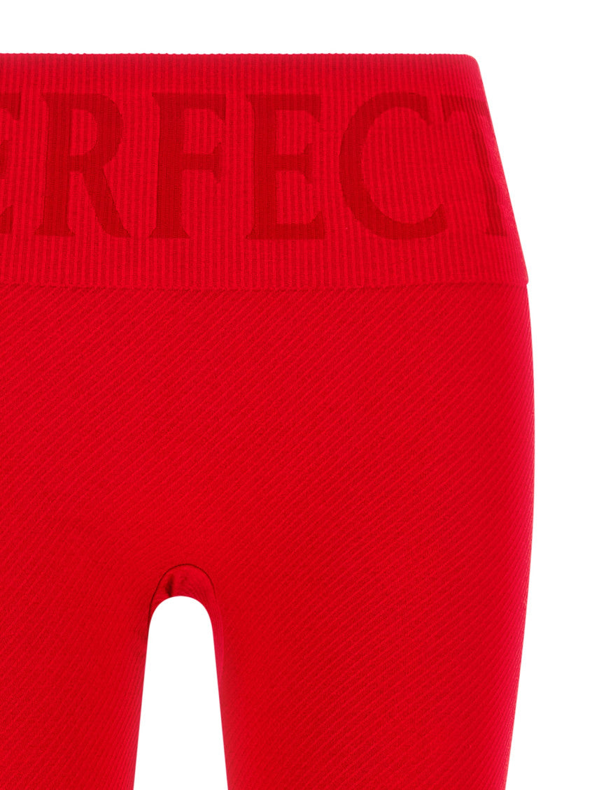 Red High Waist leggings 3