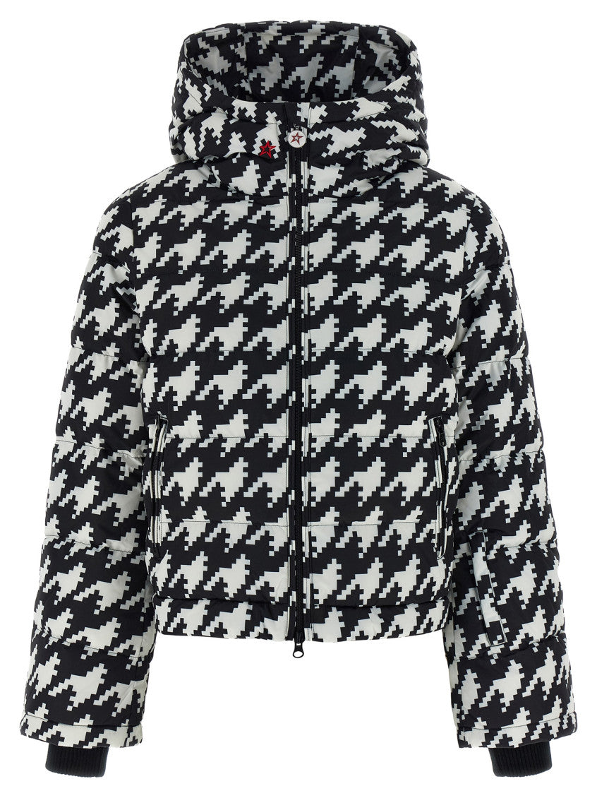 BlackWhite Houndstooth Hood Jacket 1