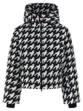 BlackWhite Houndstooth Hood Jacket 1