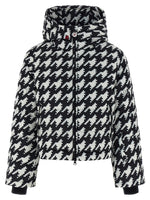 BlackWhite Houndstooth Hood Jacket 1