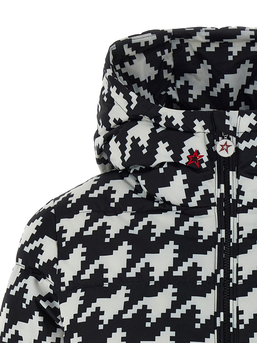 BlackWhite Houndstooth Hood Jacket 3
