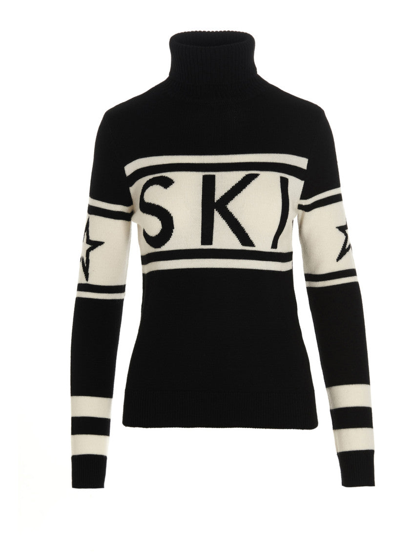 Black and White Turtle Neck Sweater 1