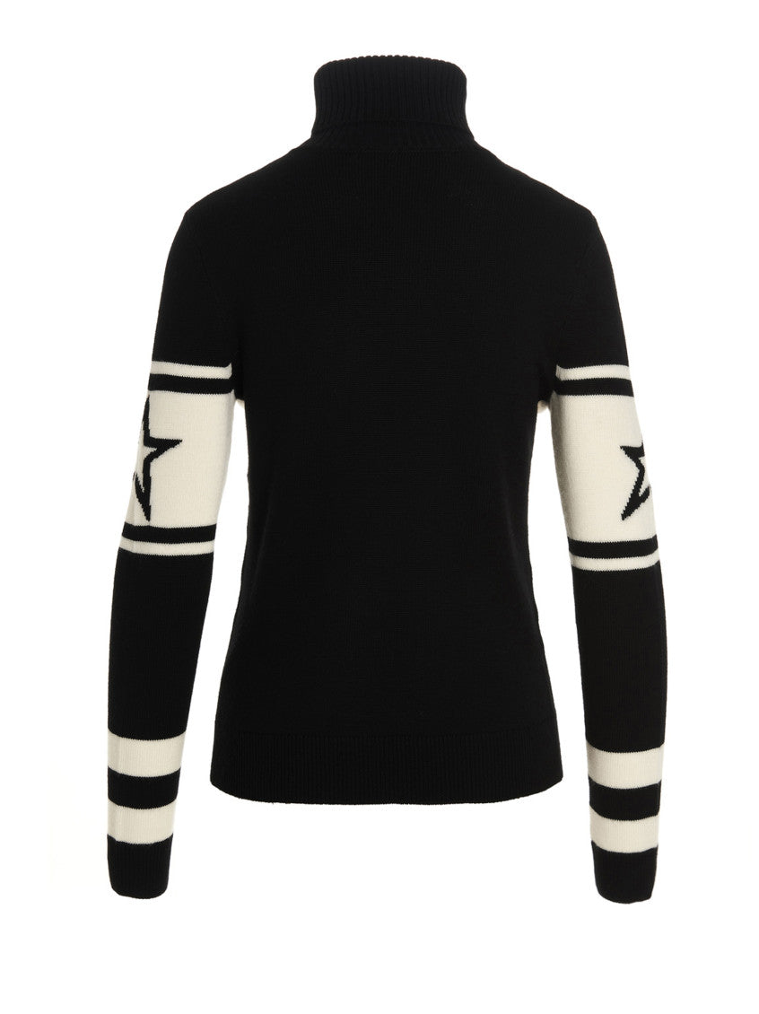 Black and White Turtle Neck Sweater 2