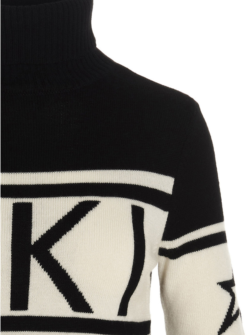 Black and White Turtle Neck Sweater 3