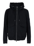 Black Solid Hood Jacket 1